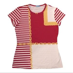 J. McLaughlin Top Signature Tee Catalina Cloth Size XS See note